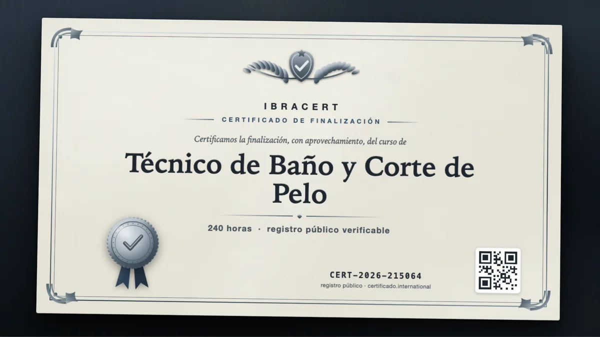 Portada del curso Técnico de Baño y Corte de Pelo