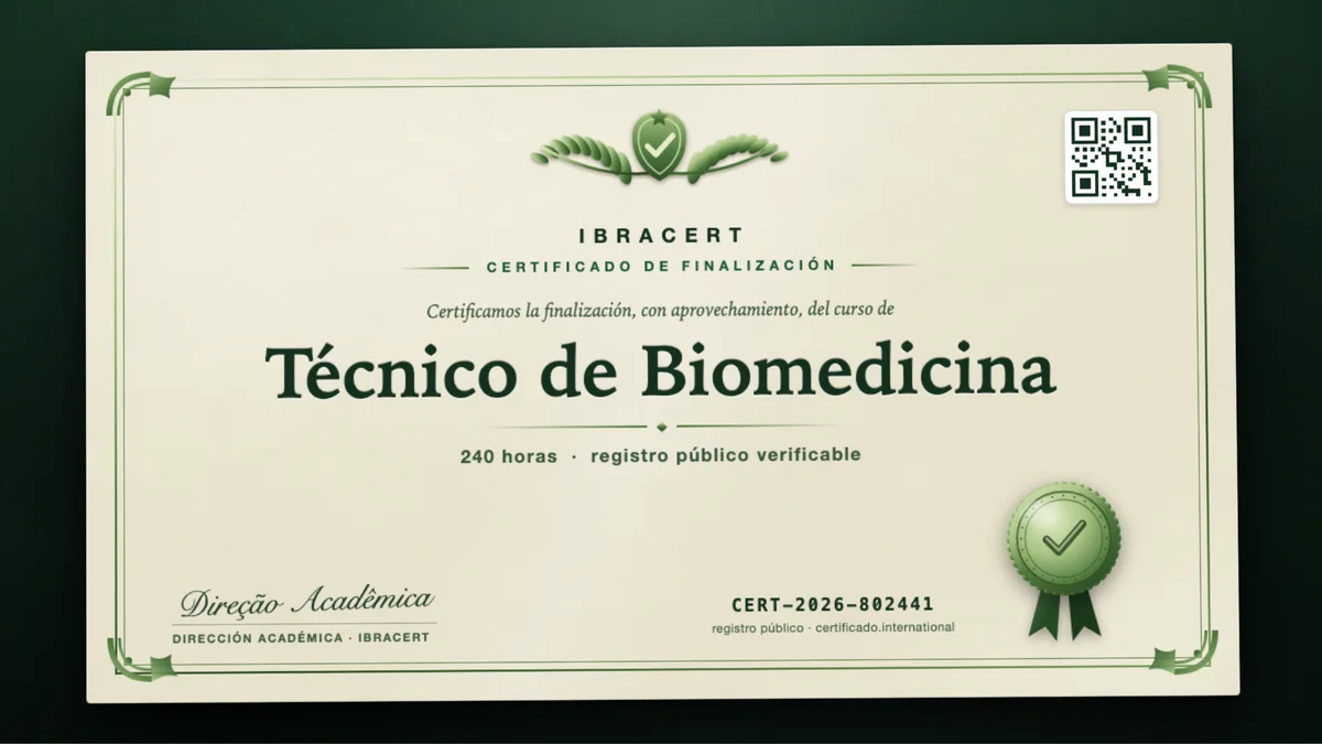 Portada del curso Técnico de Biomedicina