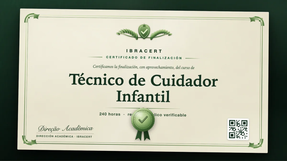 Portada del curso Técnico de Cuidador Infantil