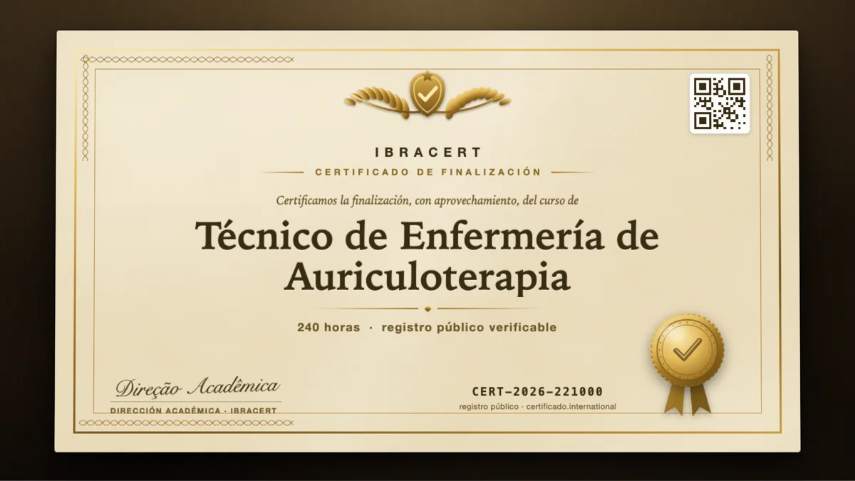 Portada del curso Técnico de Enfermería de Auriculoterapia