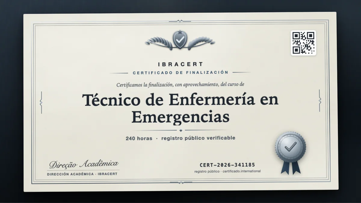Portada del curso Técnico de Enfermería en Emergencias