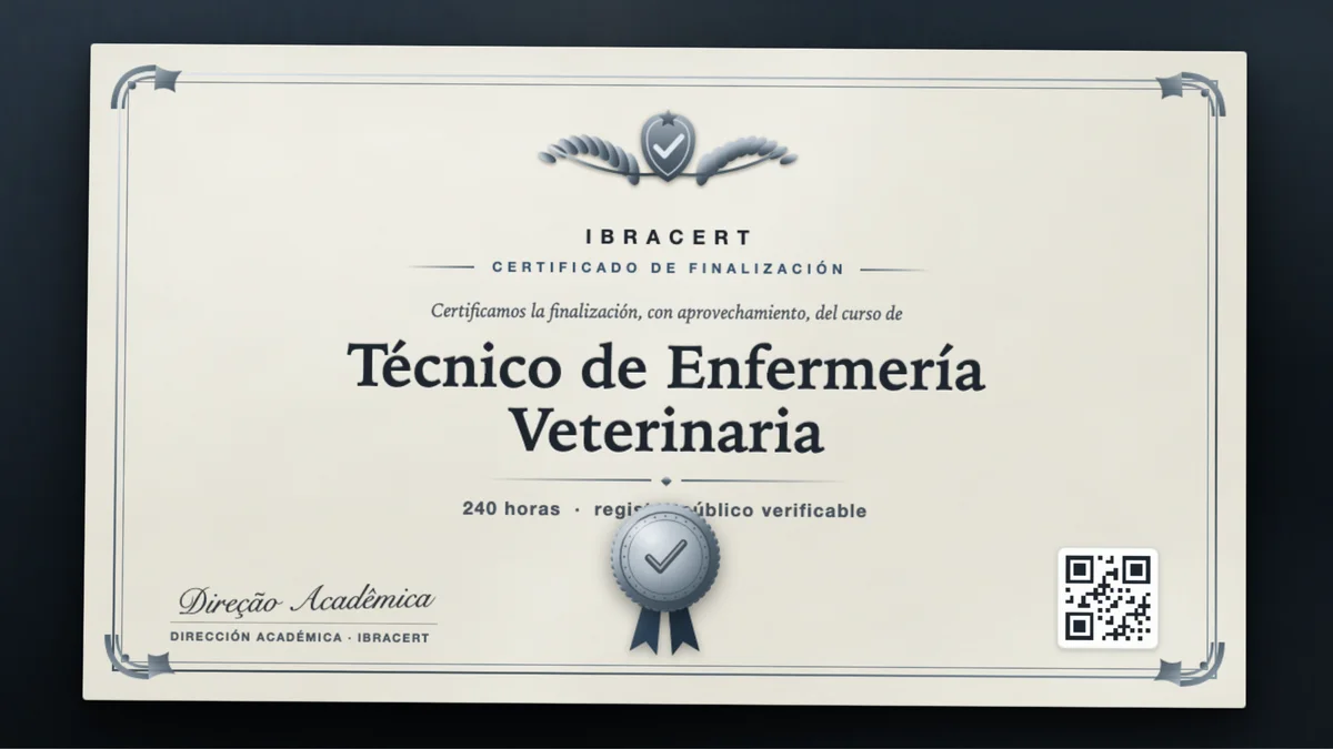 Portada del curso Técnico de Enfermería Veterinaria