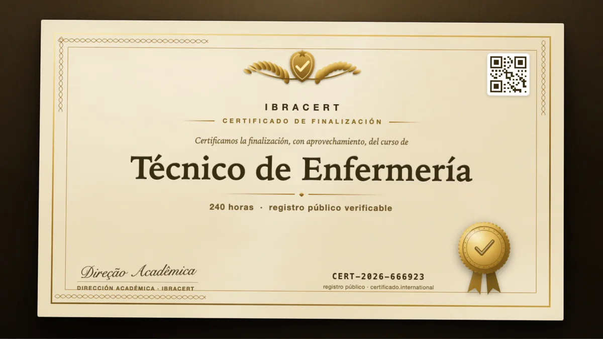 Portada del curso Técnico de Enfermería