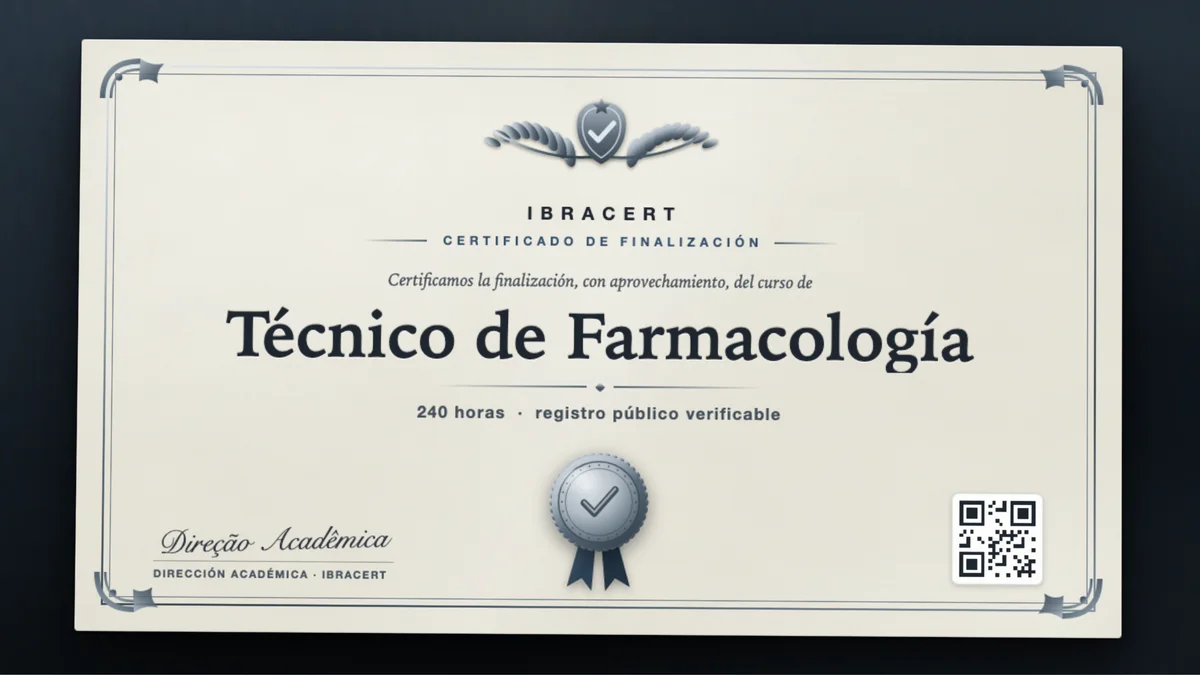 Portada del curso Técnico de Farmacología