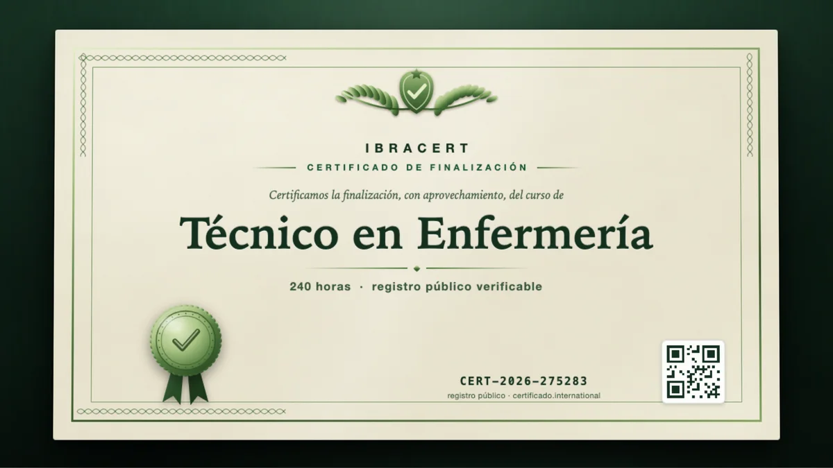 Portada del curso Técnico en Enfermería
