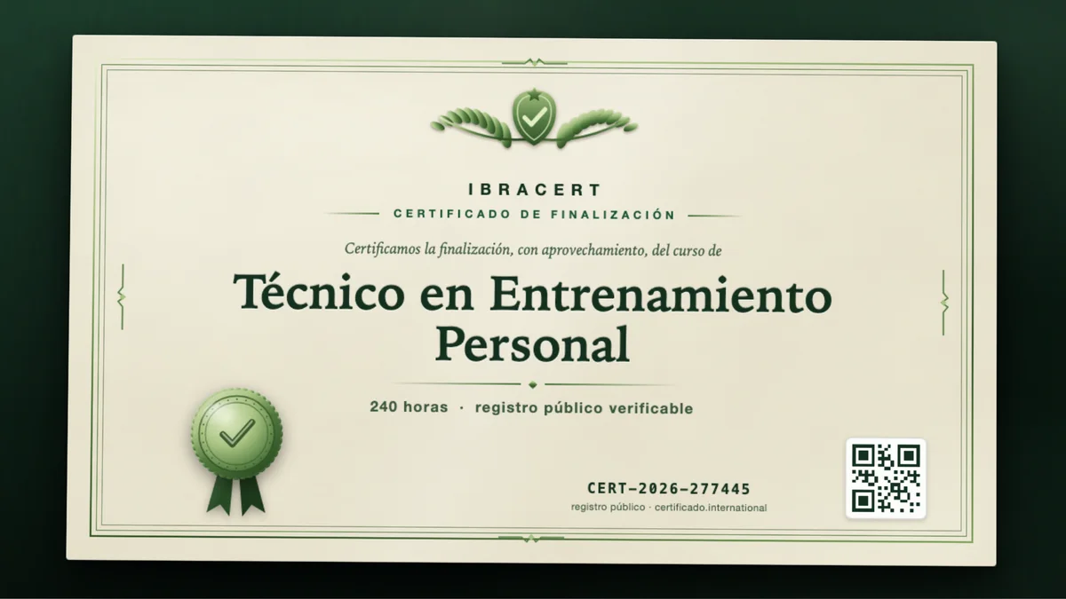 Portada del curso Técnico en Entrenamiento Personal