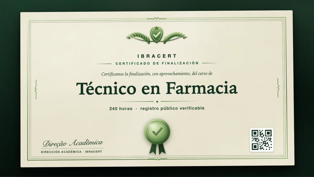 Portada del curso Técnico en Farmacia
