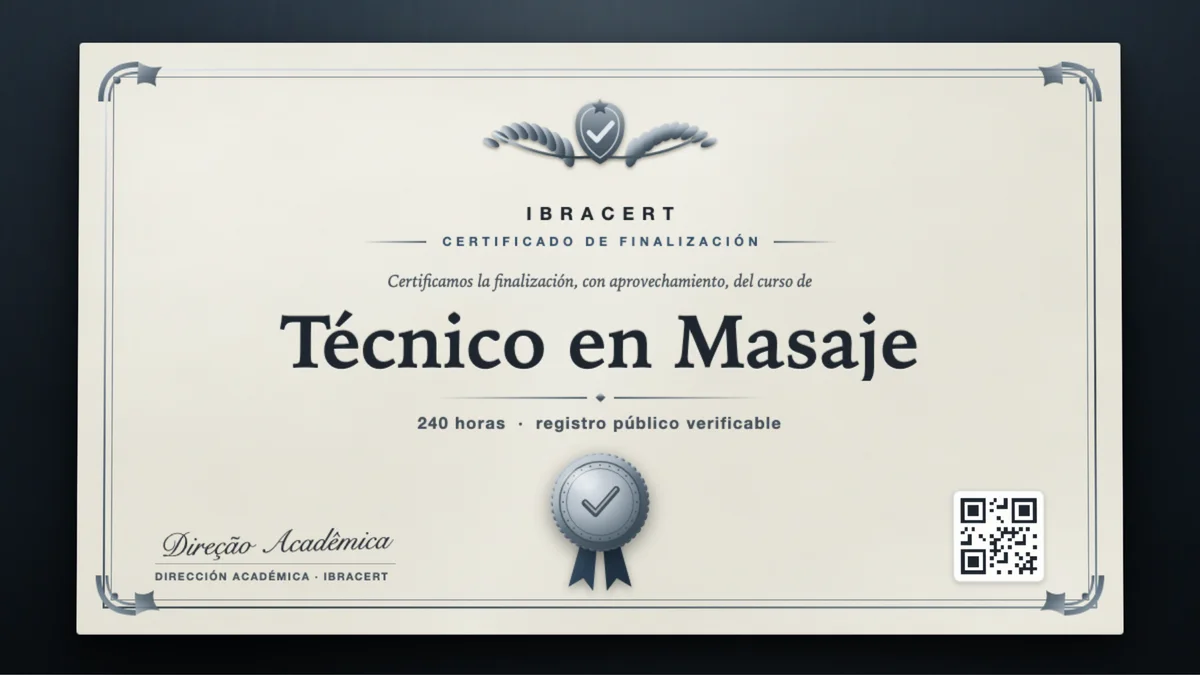 Portada del curso Técnico en Masaje