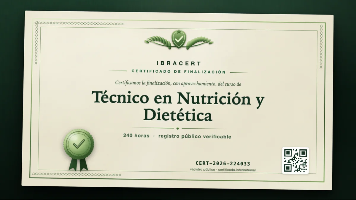 Portada del curso Técnico en Nutrición y Dietética