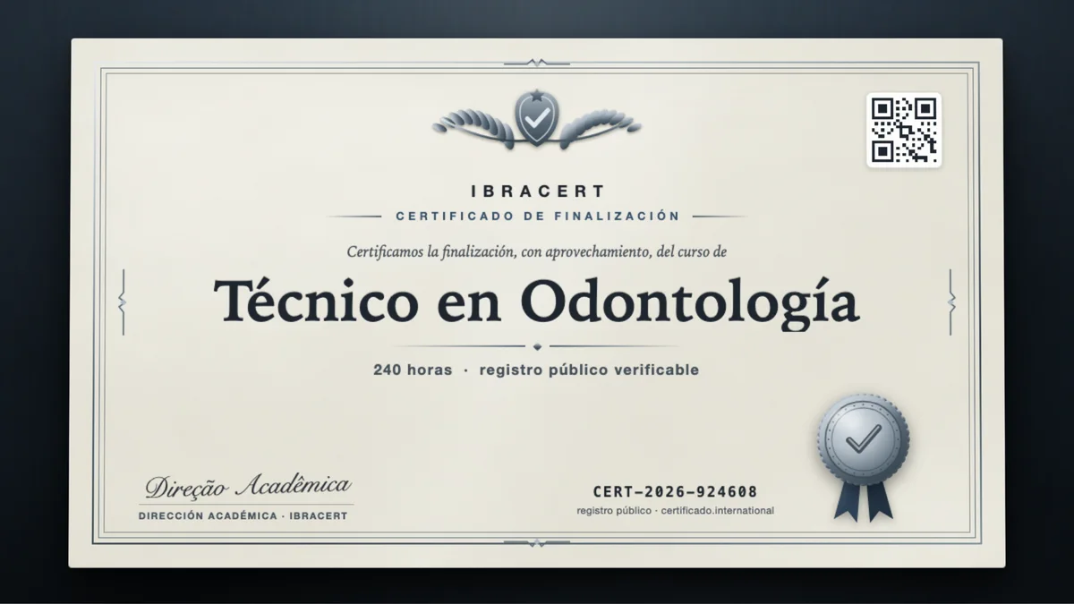Portada del curso Técnico en Odontología