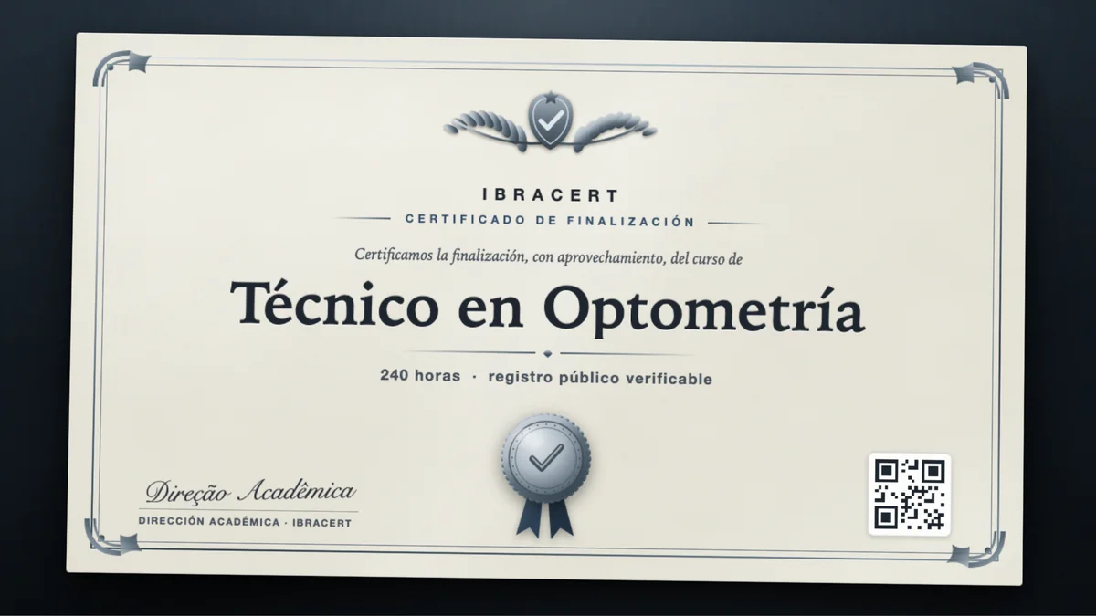 Portada del curso Técnico en Optometría