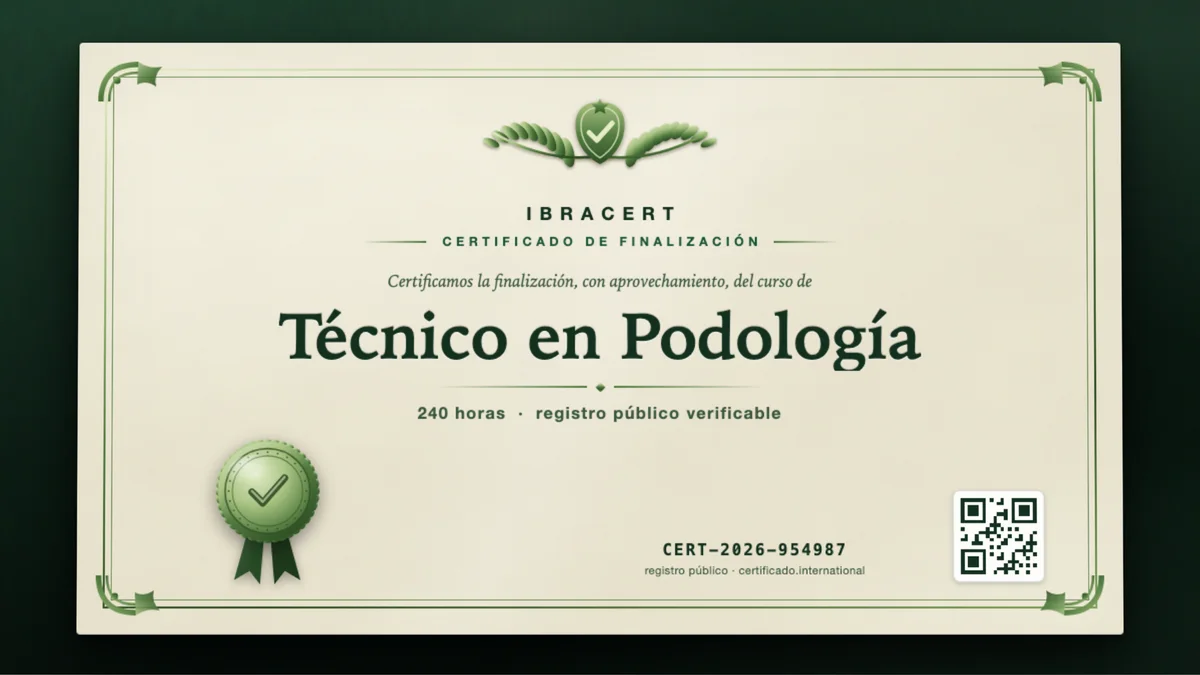 Portada del curso Técnico en Podología