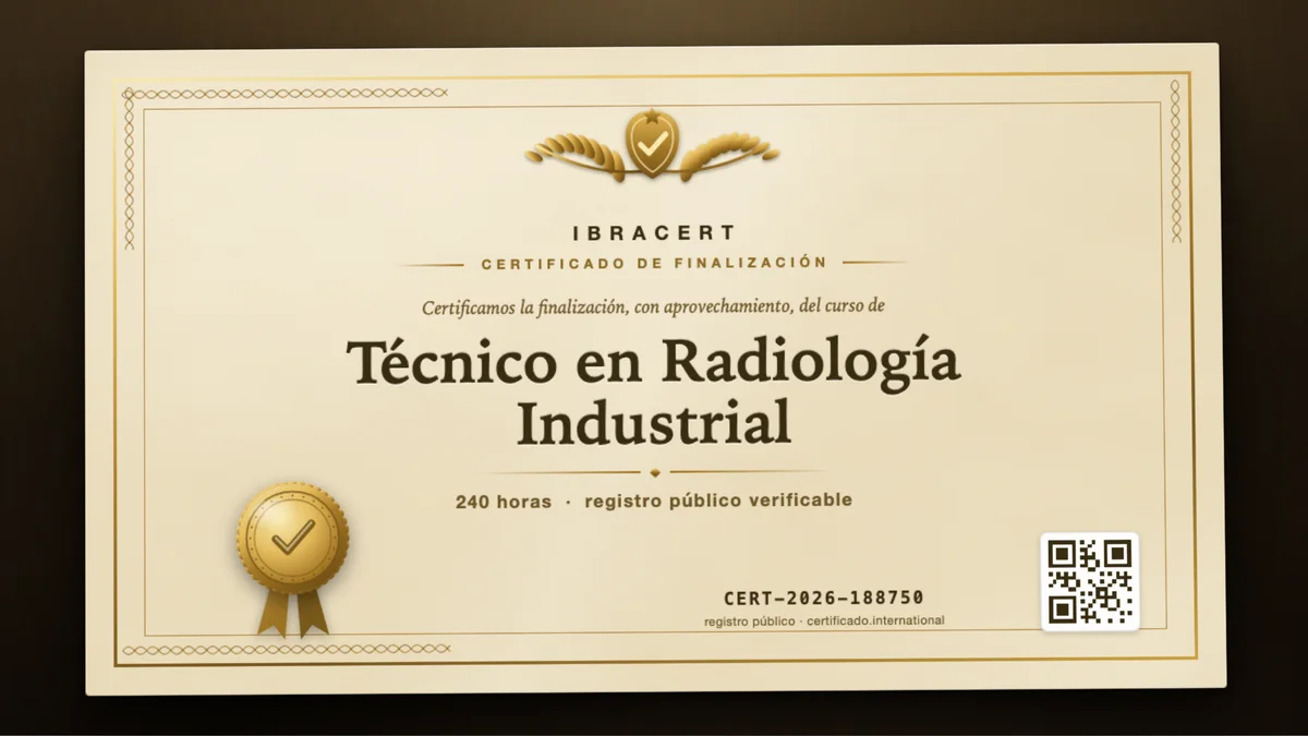 Portada del curso Técnico en Radiología Industrial