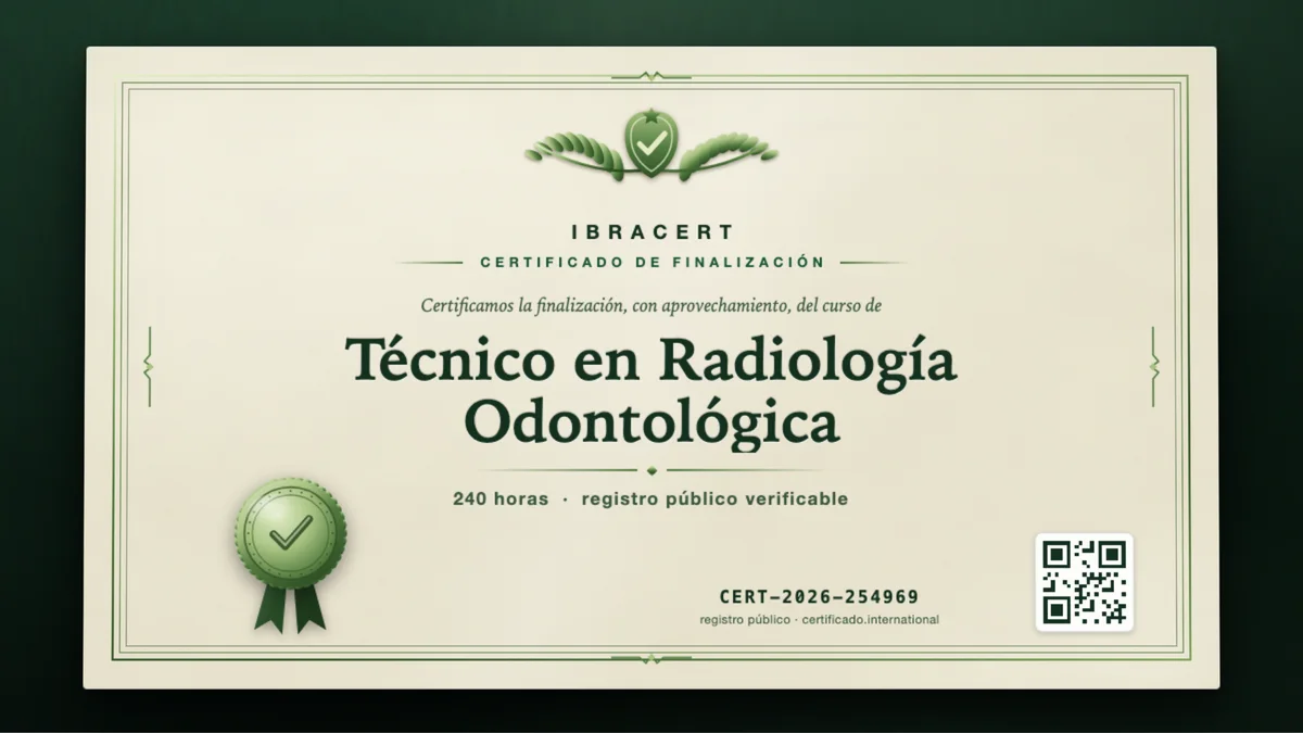 Portada del curso Técnico en Radiología Odontológica