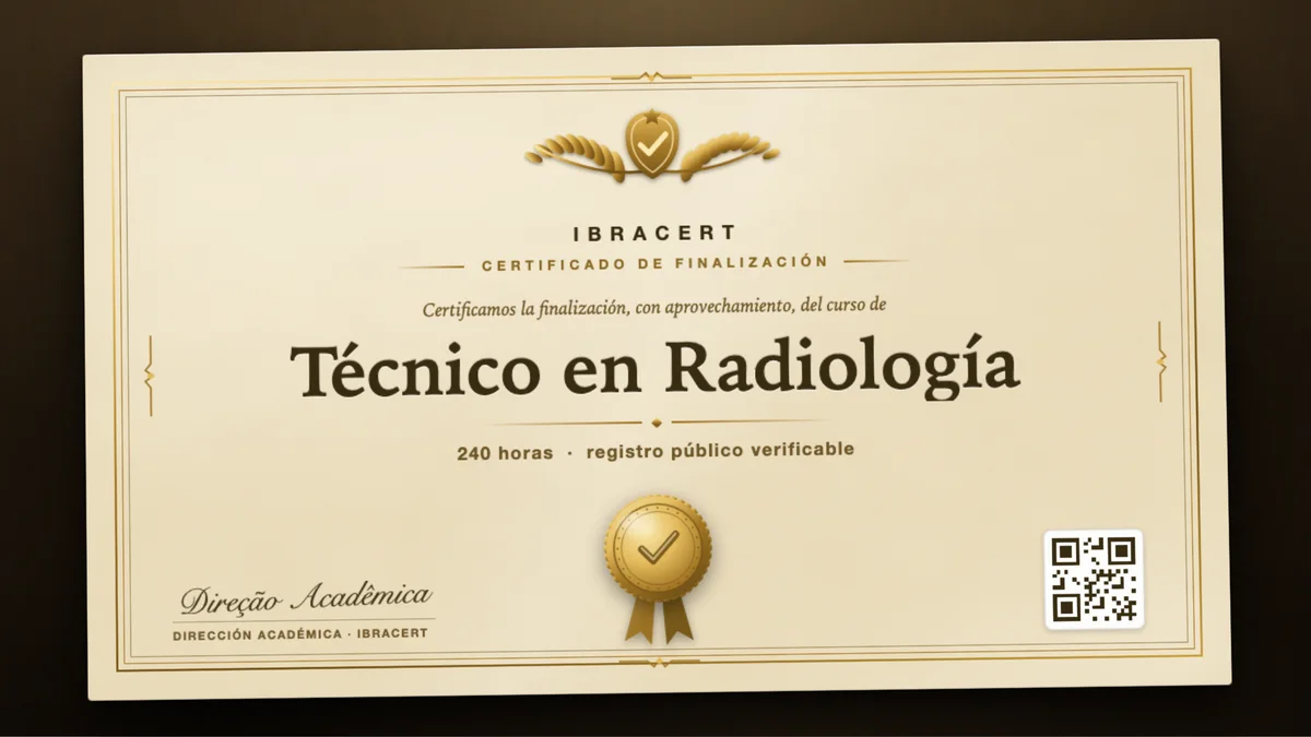 Portada del curso Técnico en Radiología