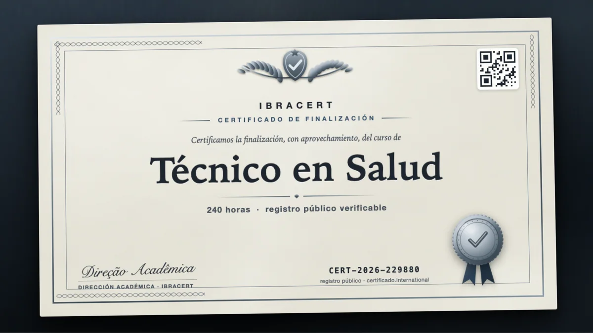 Portada del curso Técnico en Salud