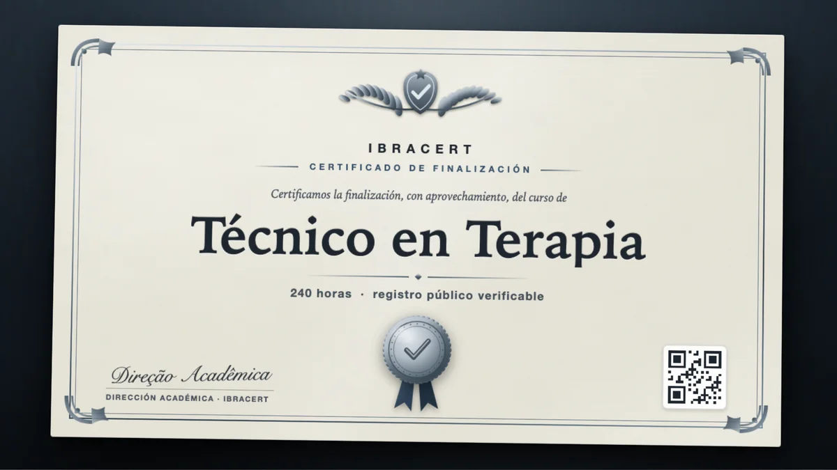 Portada del curso Técnico en Terapia
