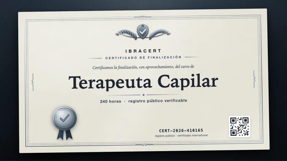 Portada del curso Terapeuta Capilar