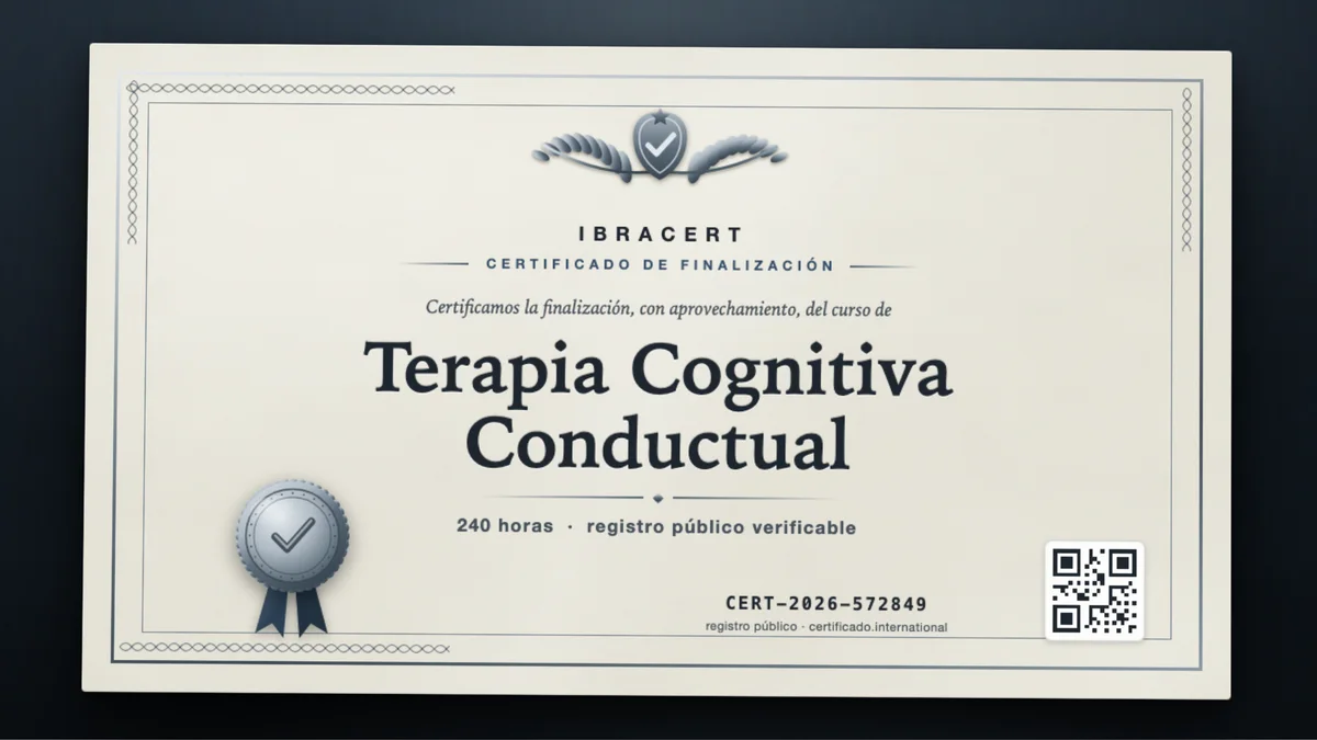 Portada del curso Terapia Cognitiva Conductual
