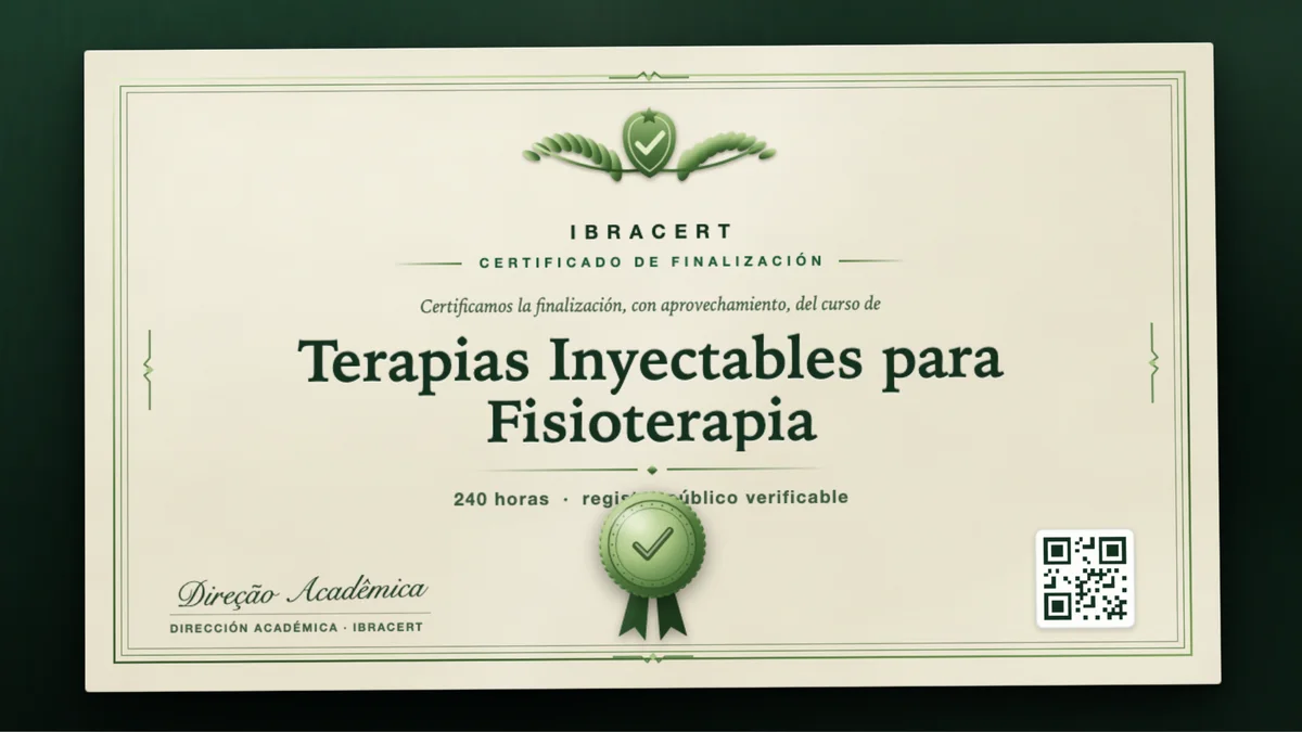 Portada del curso Terapias Inyectables para Fisioterapia