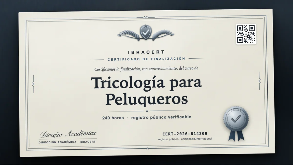 Portada del curso Tricología para Peluqueros