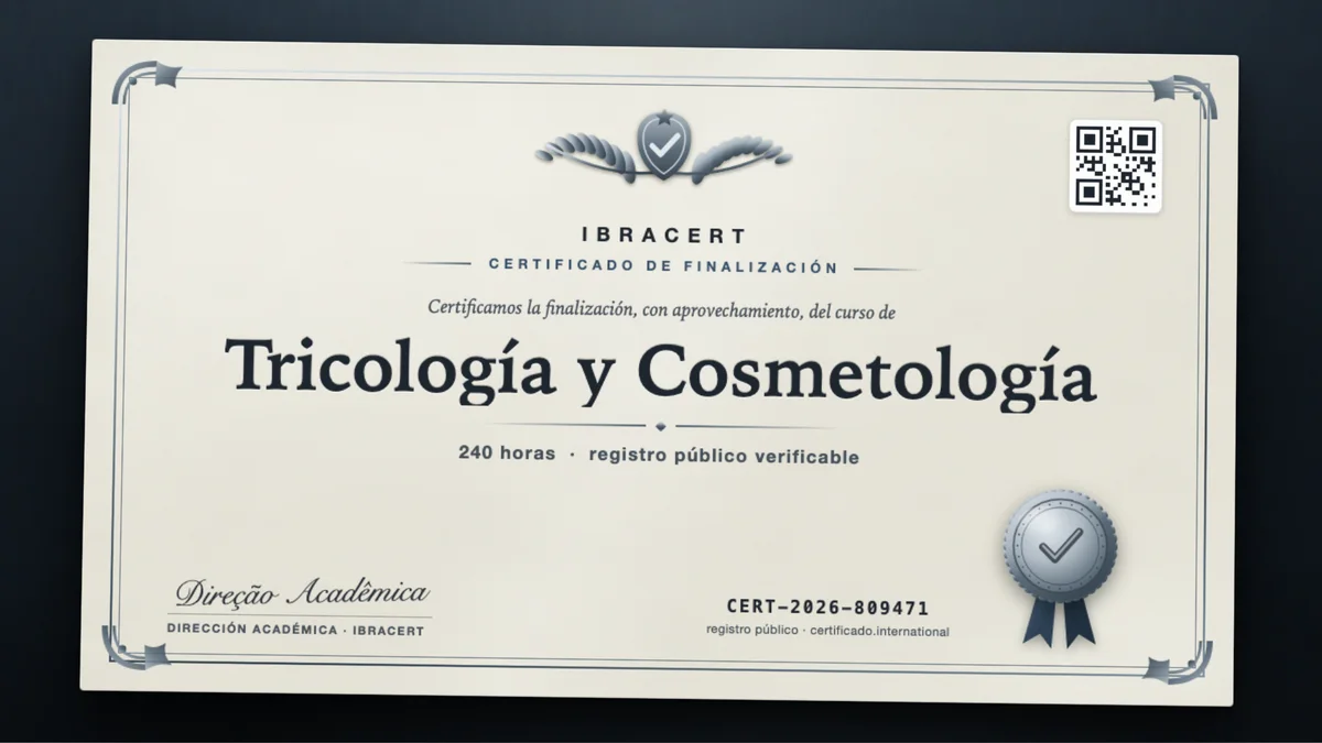 Portada del curso Tricología y Cosmetología