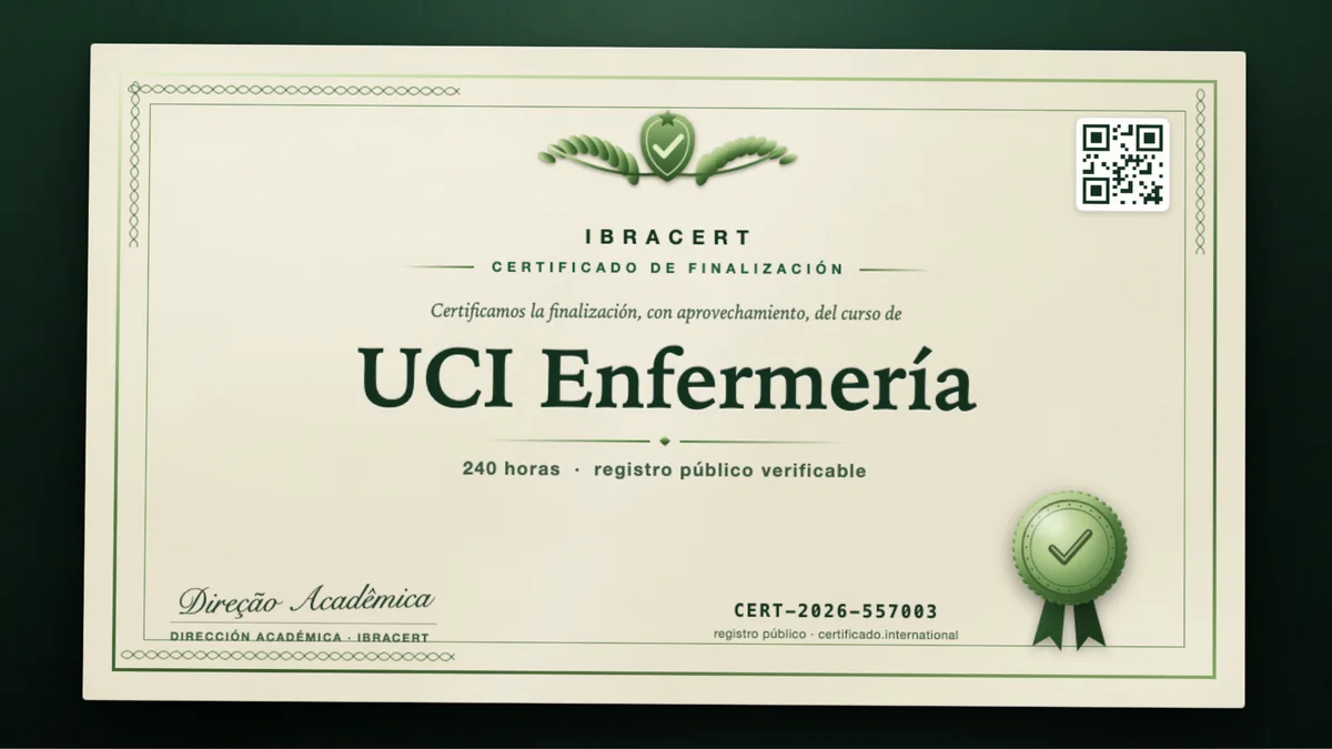 Portada del curso UCI Enfermería