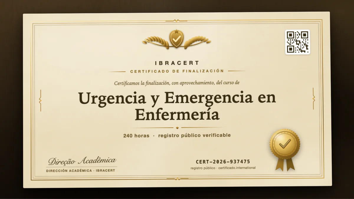 Portada del curso Urgencia y Emergencia en Enfermería