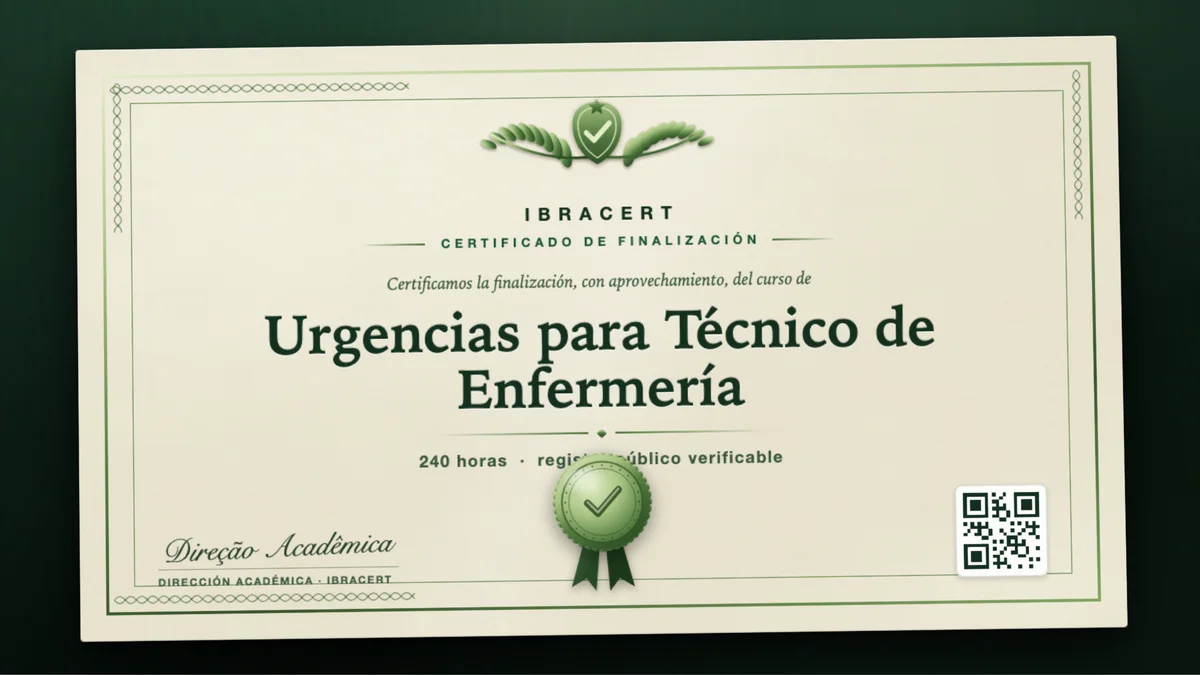 Portada del curso Urgencias para Técnico de Enfermería