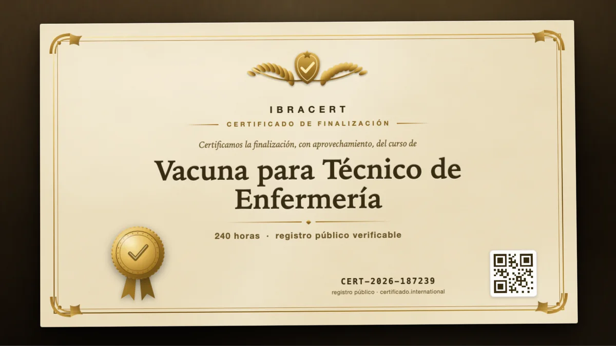 Portada del curso Vacuna para Técnico de Enfermería