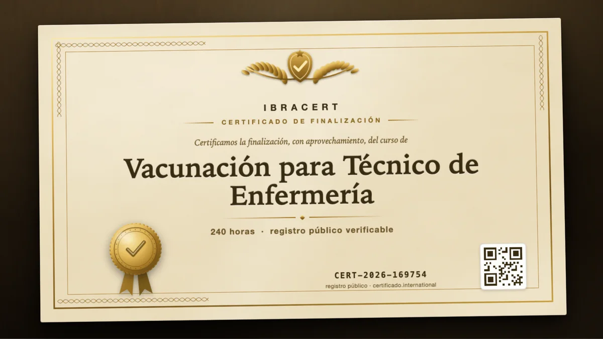 Portada del curso Vacunación para Técnico de Enfermería