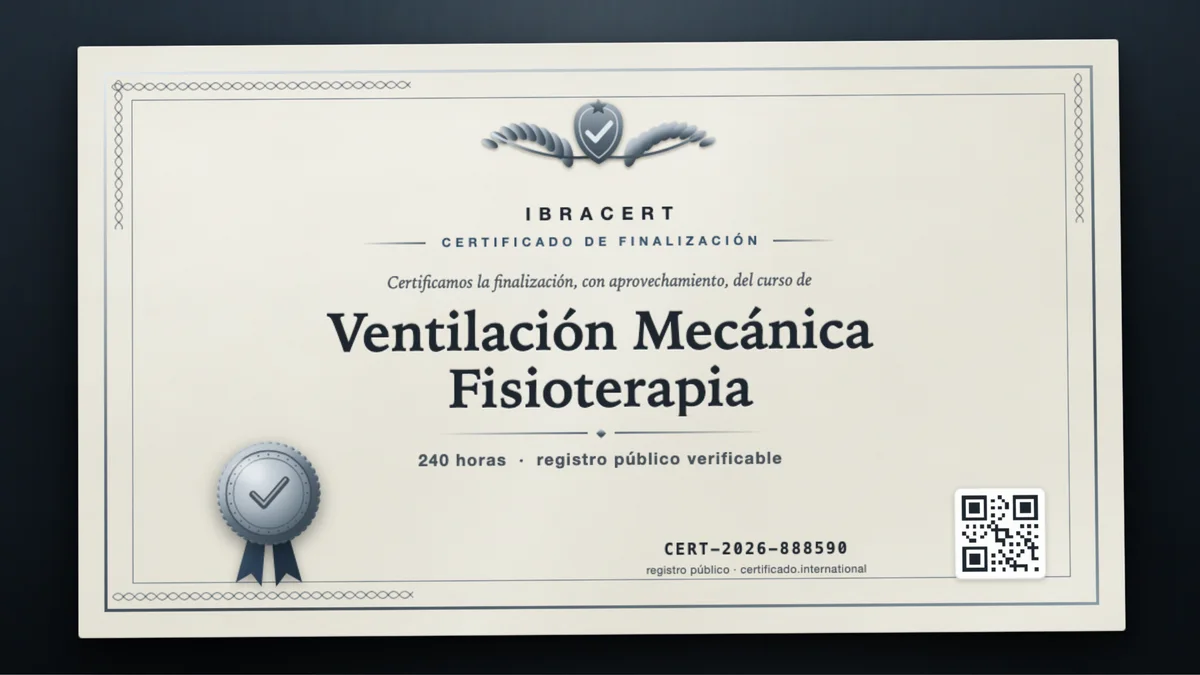 Portada del curso Ventilación Mecánica Fisioterapia