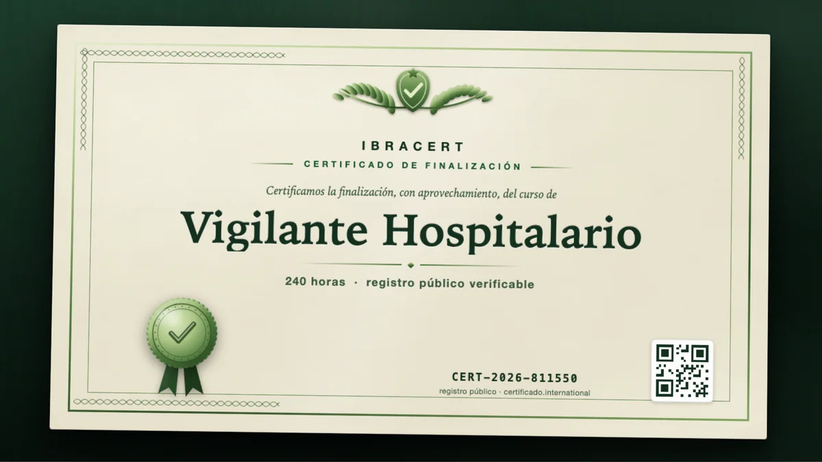 Portada del curso Vigilante Hospitalario