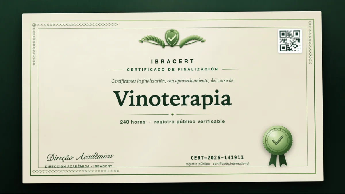 Portada del curso Vinoterapia