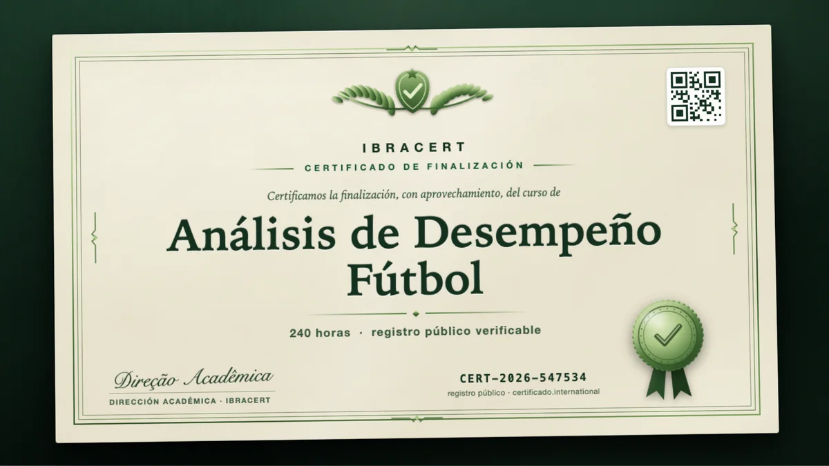 Portada del curso Análisis de Desempeño Fútbol
