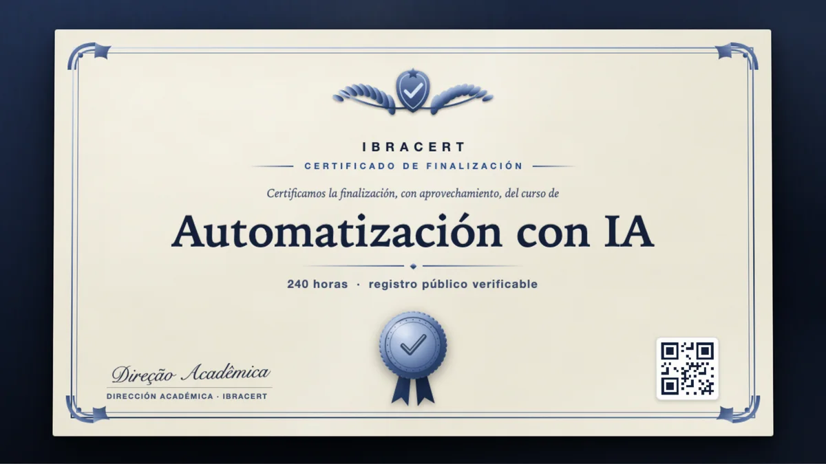 Portada del curso Automatización con IA