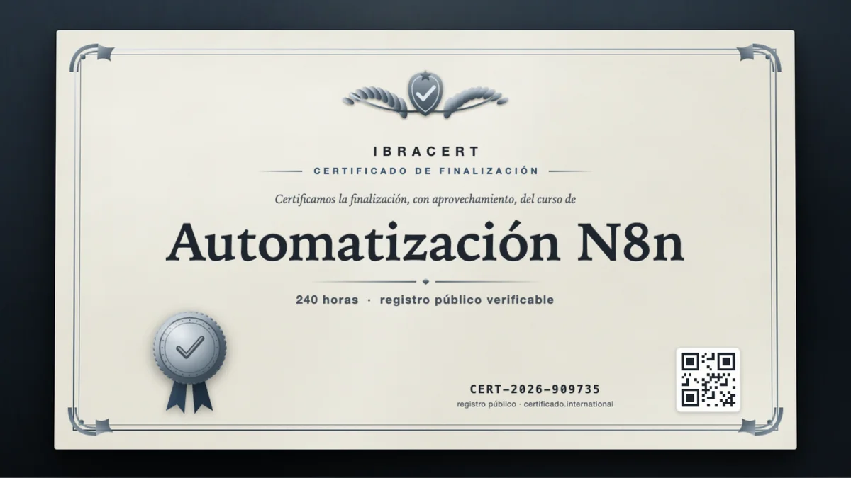 Portada del curso Automatización N8n