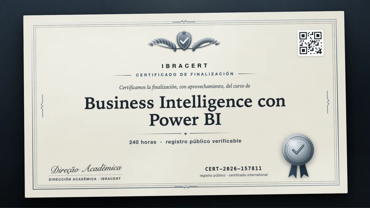 Portada del curso Business Intelligence con Power BI