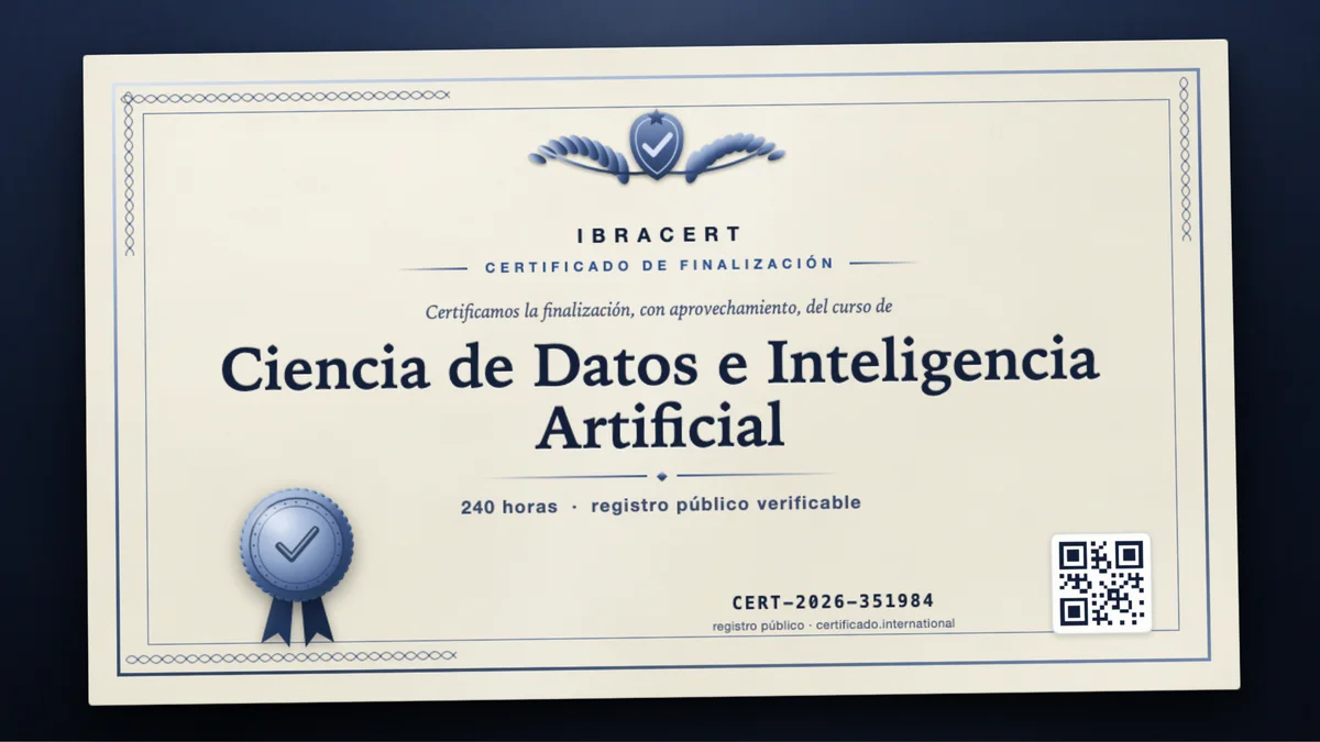 Portada del curso Ciencia de Datos e Inteligencia Artificial