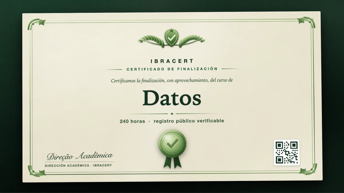 Portada del curso Datos