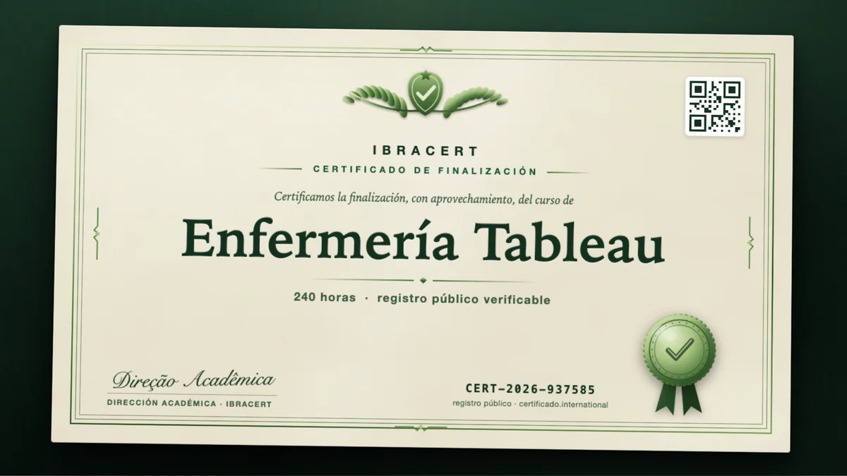 Portada del curso Enfermería Tableau