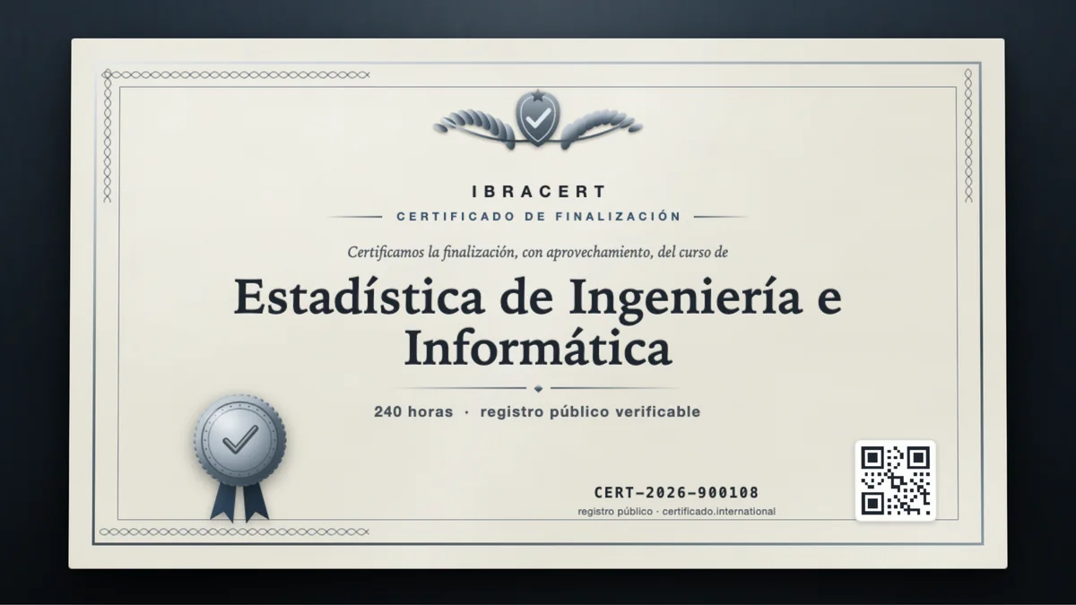 Portada del curso Estadística de Ingeniería e Informática