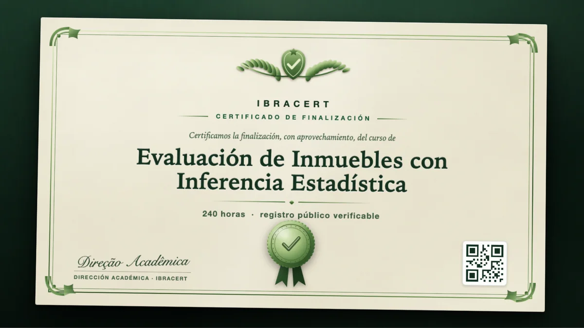 Portada del curso Evaluación de Inmuebles con Inferencia Estadística