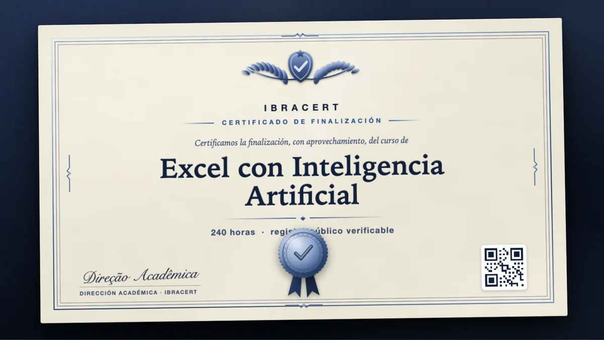 Portada del curso Excel con Inteligencia Artificial