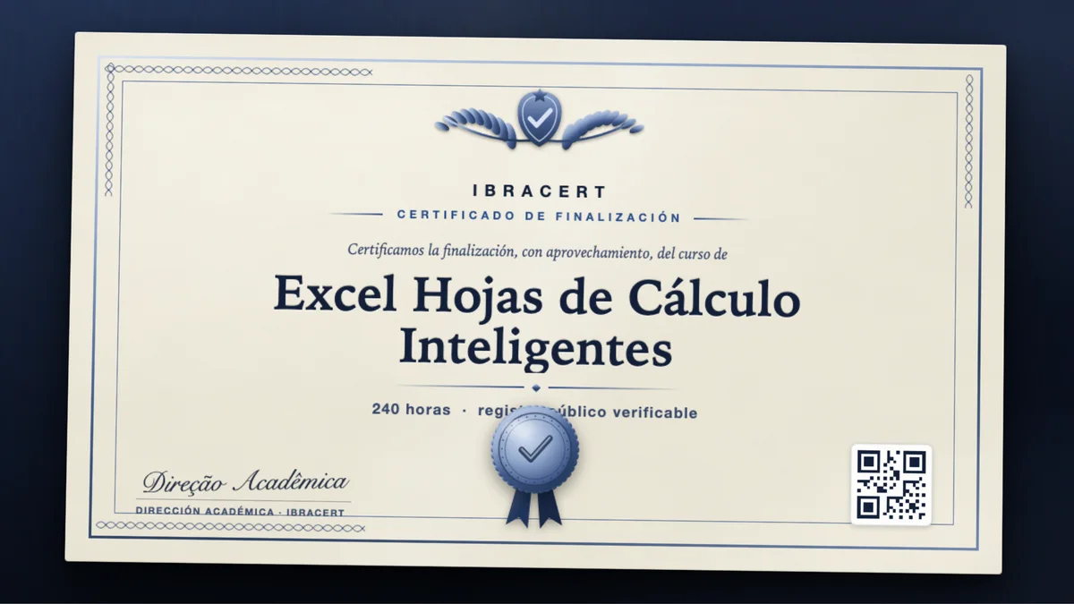 Portada del curso Excel Hojas de Cálculo Inteligentes