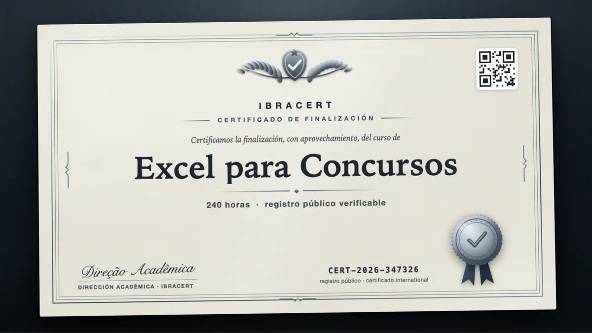 Portada del curso Excel para Concursos