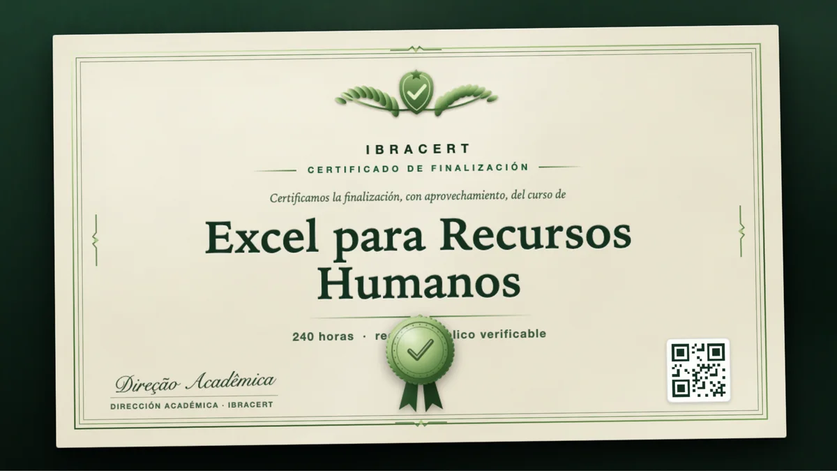 Portada del curso Excel para Recursos Humanos
