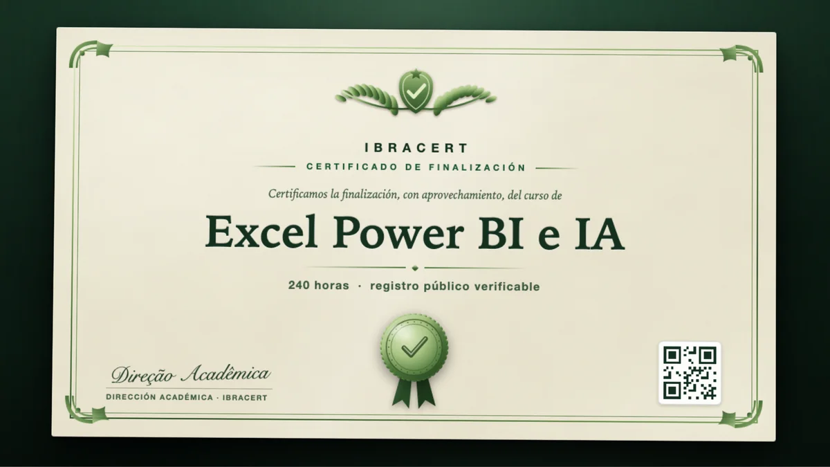 Portada del curso Excel Power BI e IA