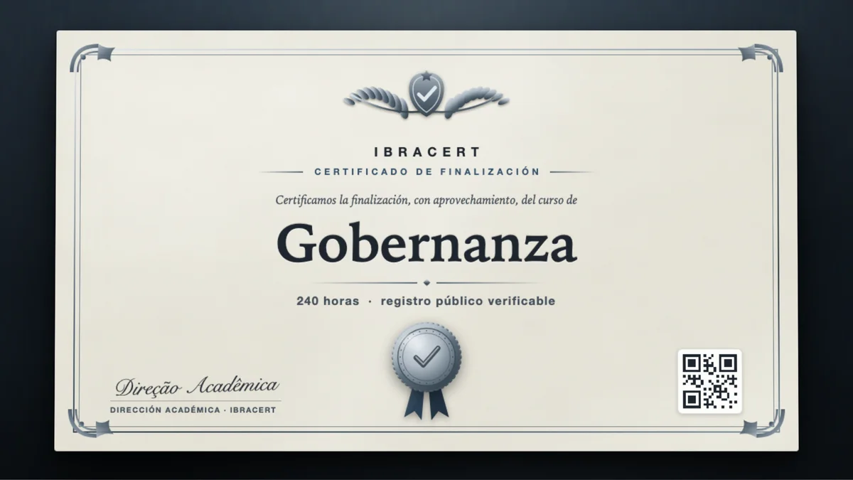 Portada del curso Gobernanza