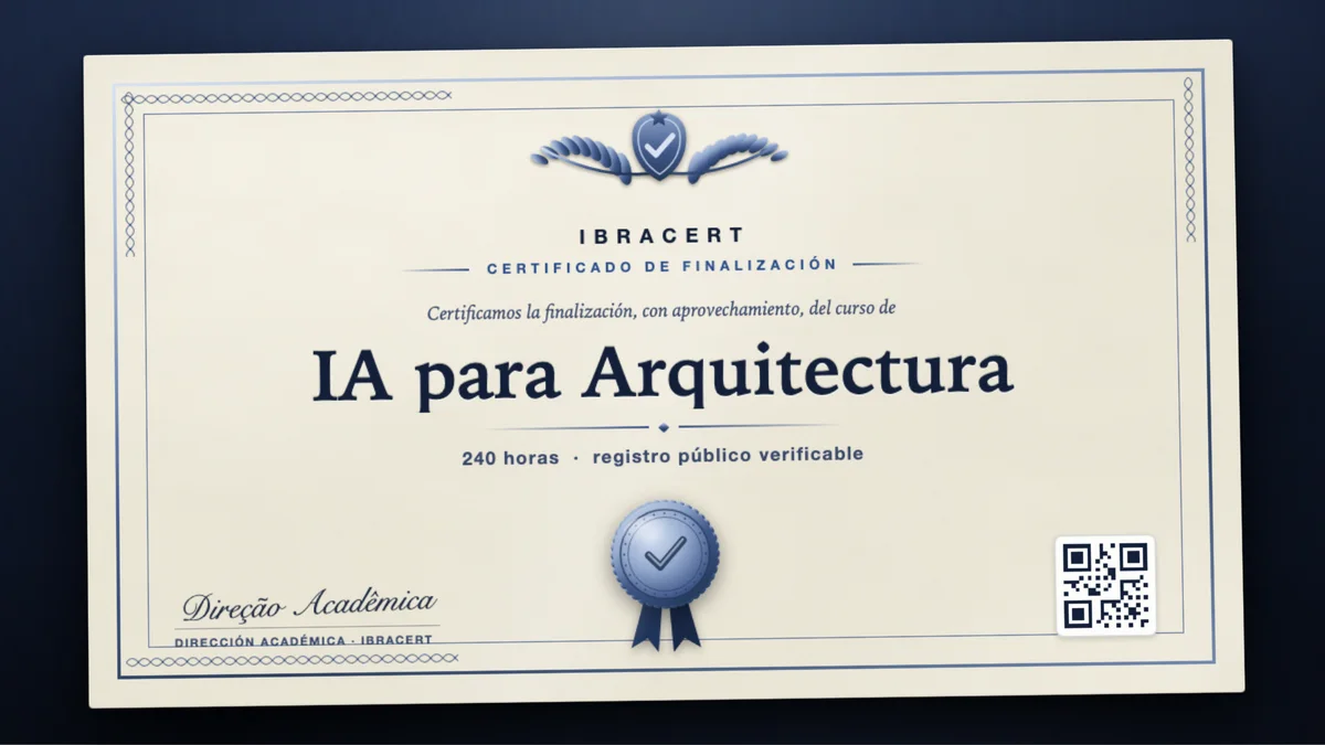 Portada del curso IA para Arquitectura
